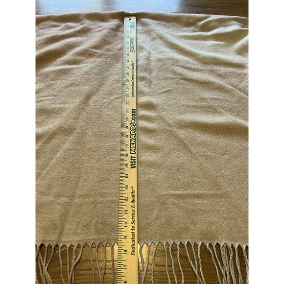 Soia & Kyo Fringe Blanket Wrap Shawl Poncho Cream Pink One Size Classic Modern - Picture 5 of 7